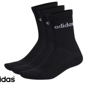 גרביי ספורט אדידס ADIDAS LINEAR CREW CUSHIONED SOCKS 3P
