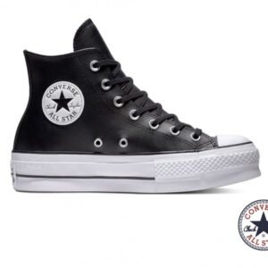 נעלי אולסטאר פלטפורמה עור CONVERSE ALL STAR LIFT HI