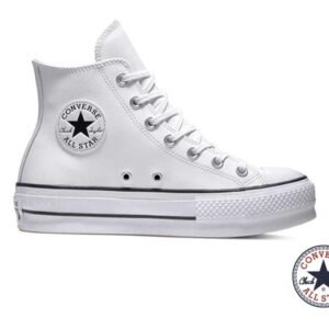נעלי אולסטאר פלטפורמה עור CONVERSE ALL STAR LIFT HI