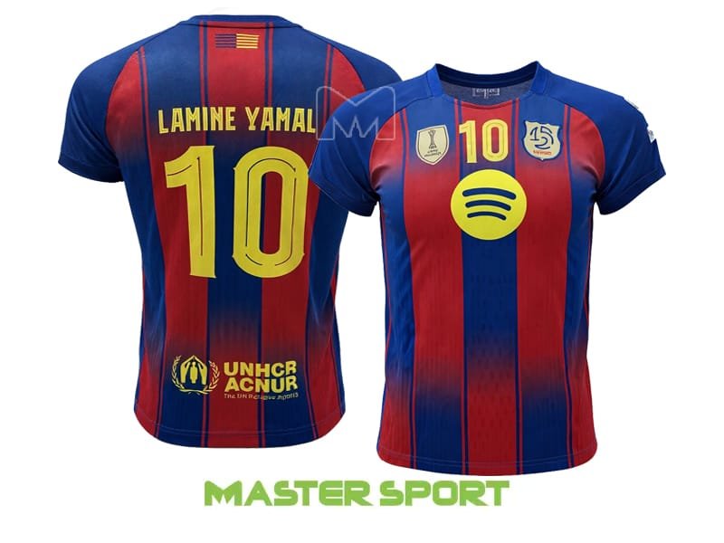 חליפת כדורגל לילדים ונוער לאמין ימאל YAMAL BARCELONA